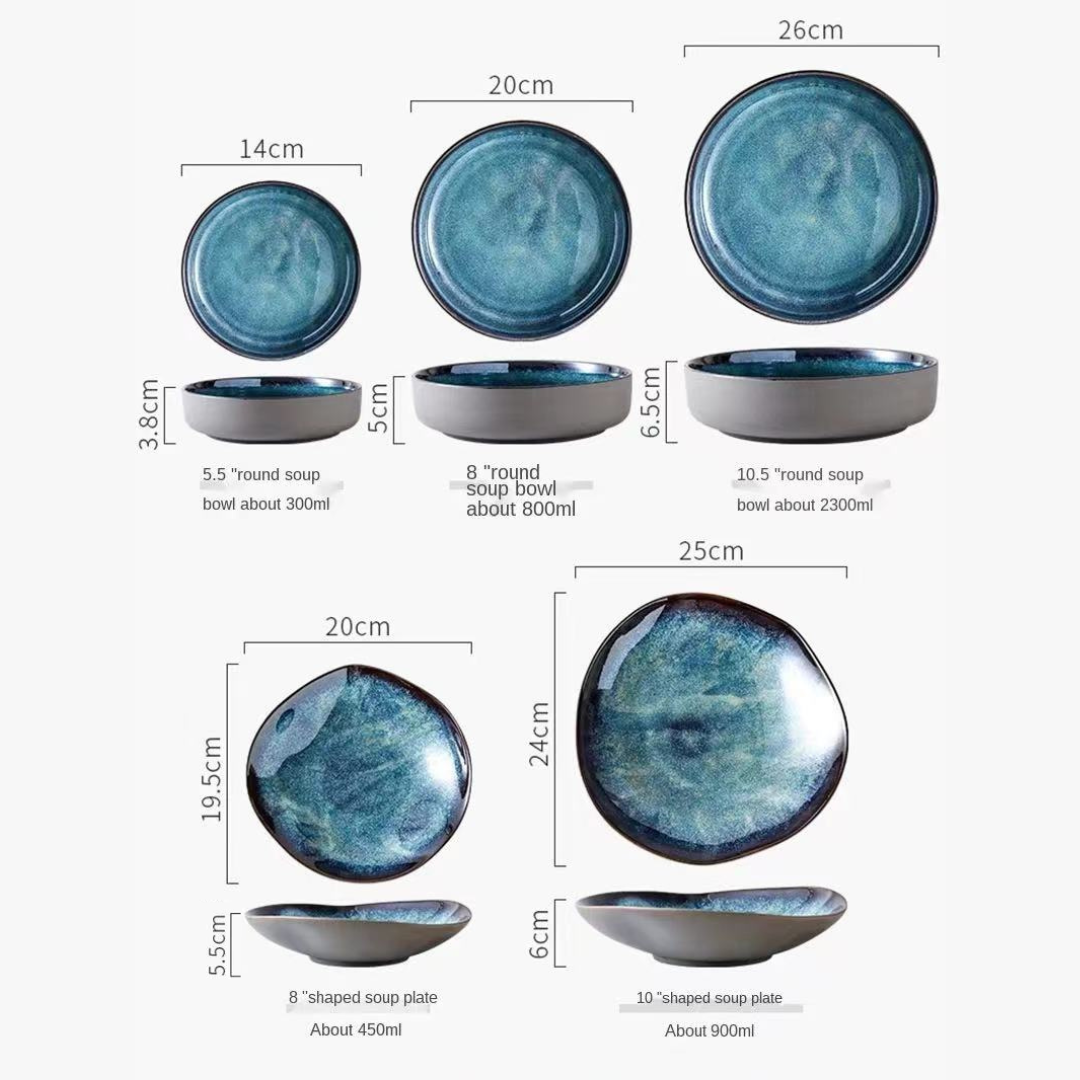 BRECK + FOX - Vente Service à vaisselle - Service de vaisselle 11 pièces Ocean Breeze8