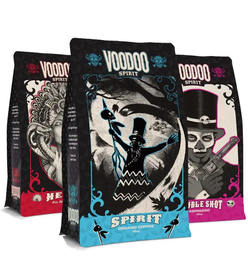 Voodoo Spirit Coffee - Wholesale Coffee Beans - Voodoo Spirit Coffee - Three Potion Sampler Case1