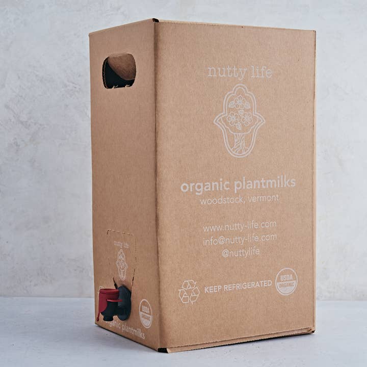 organic coconutmilk bag in box (10 liter) for wholesale by nutty life