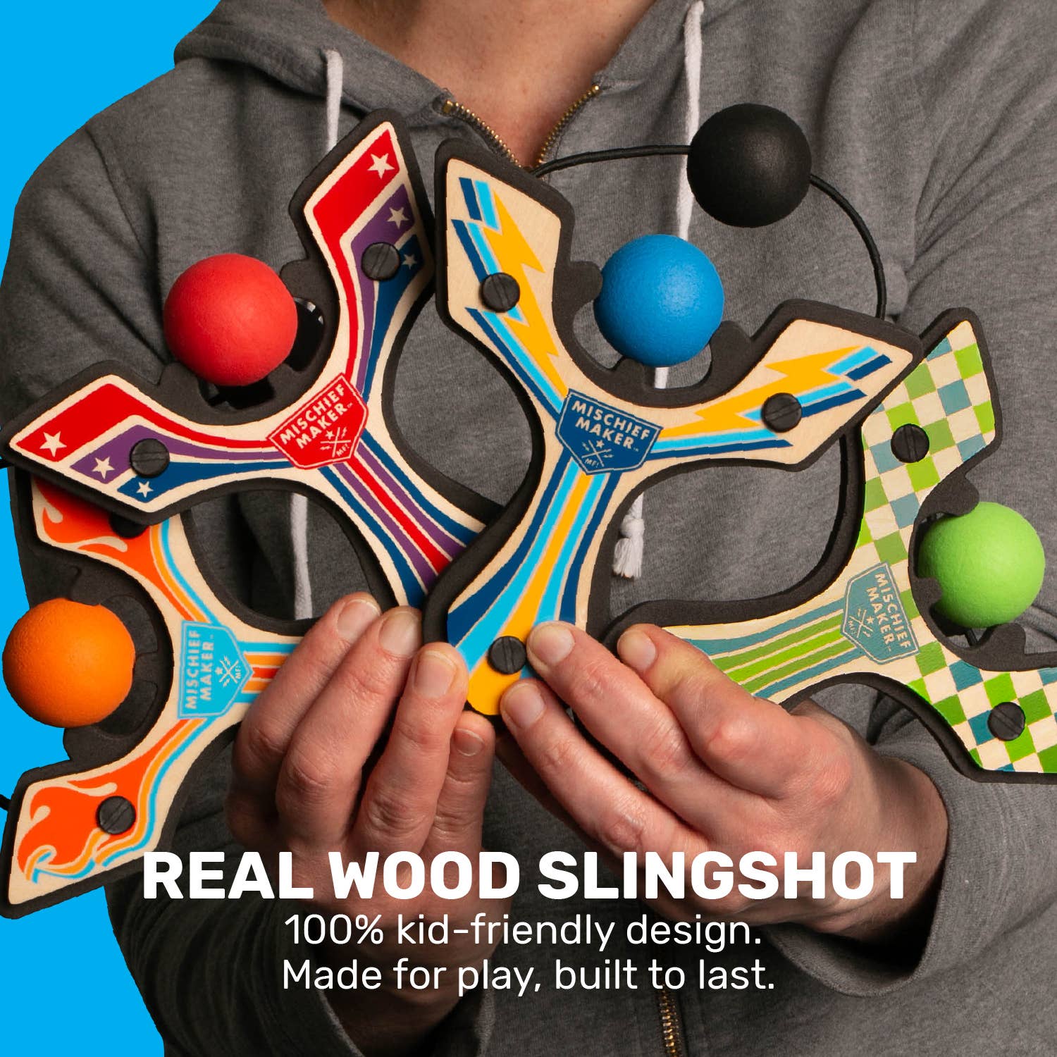 Mighty Fun! - Wholesale Slingshot - Kids - Mischief Maker® Slingshot - Racing Assorted5
