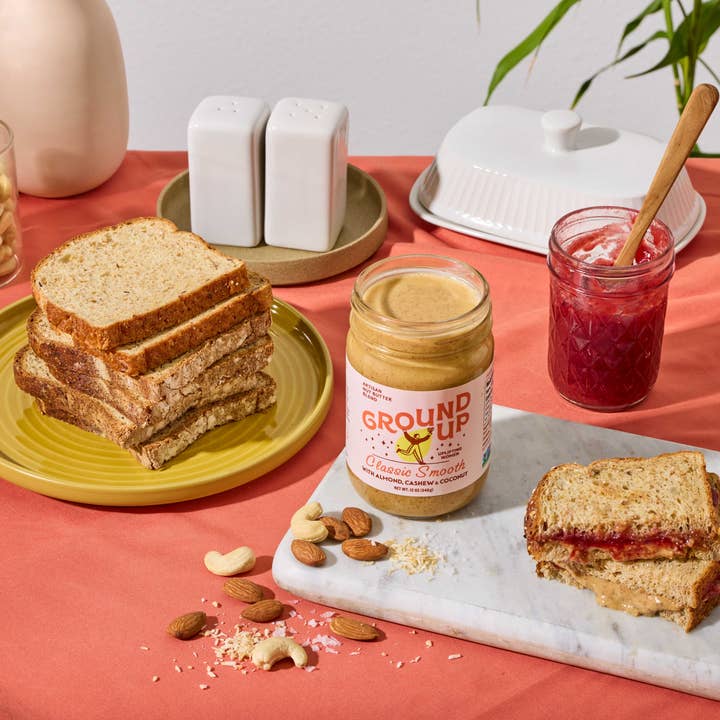 Ground Up - Wholesale Nut Butter - 12oz - Classic Smooth