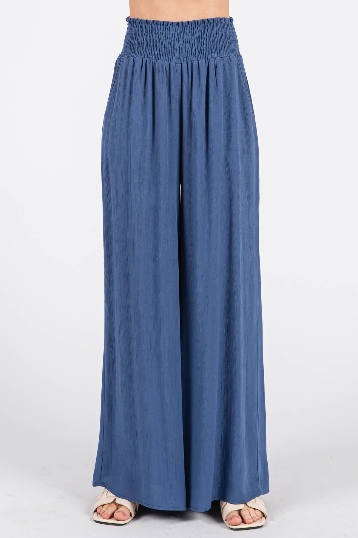 Final Touch – wholesale Pants – Women's – Heavy Gauze Wide Leg Pants - NP70263D-HV41