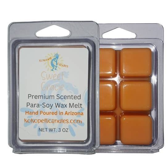 Sweet Gracie Scent Hand-Poured Soy Blend Wax Melt for wholesale by Kokopelli Candle Co.