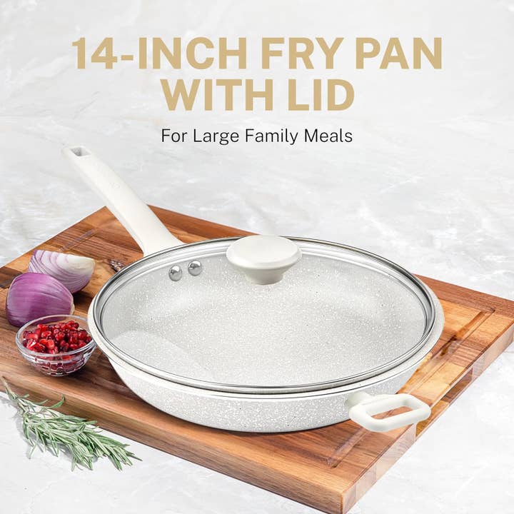 Gotham Steel/Granitestone - Wholesale Pan - Granitestone Diamond Desert Collection 14" Round Fry Pan