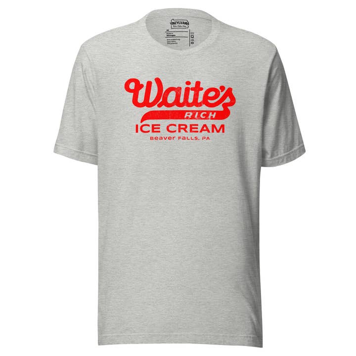 Yinzylvania - Wholesale Screen Printed T-Shirt - Unisex - Waite's Ice Cream - Beaver Falls, PA1