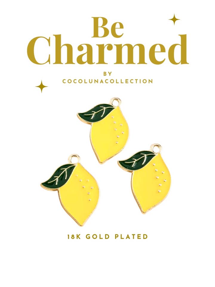 Lemon | Charms for wholesale by Coco Luna Collection