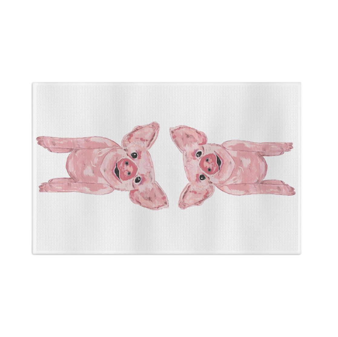 Blue Cava – wholesale Tea towel – Piglet Microfiber Waffle Towel1