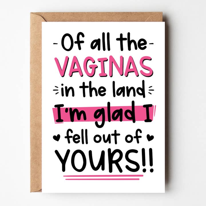 Carte de fête des Mères Rude pour la vente par The Laughing Sloth