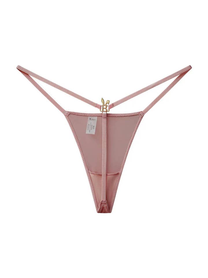 G-STRING IN ROSE GOLD for wholesale by BUNNIES ROOM