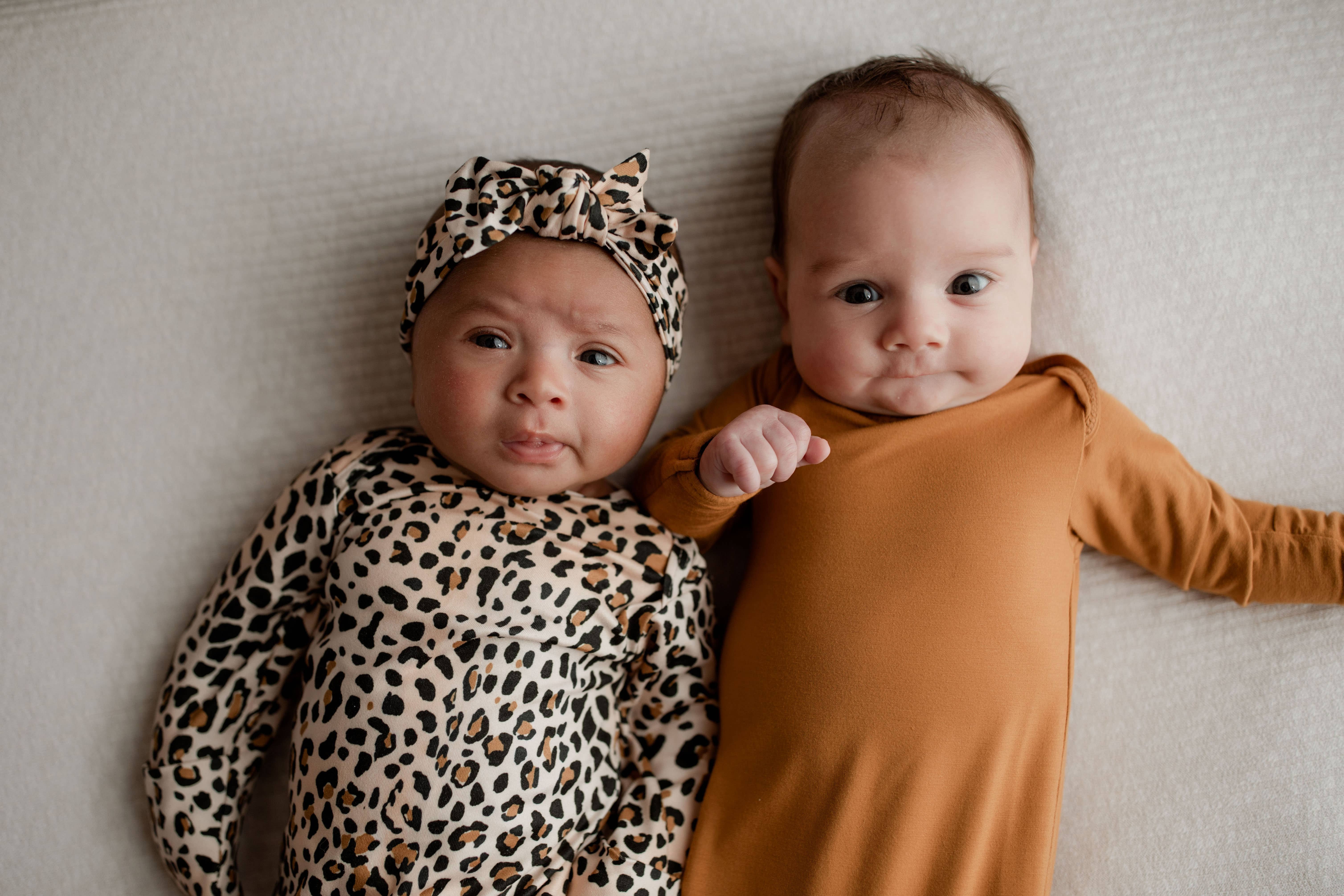 Three Little Tots - Wholesale Babygown - Baby - Leopard Knotted Gown20