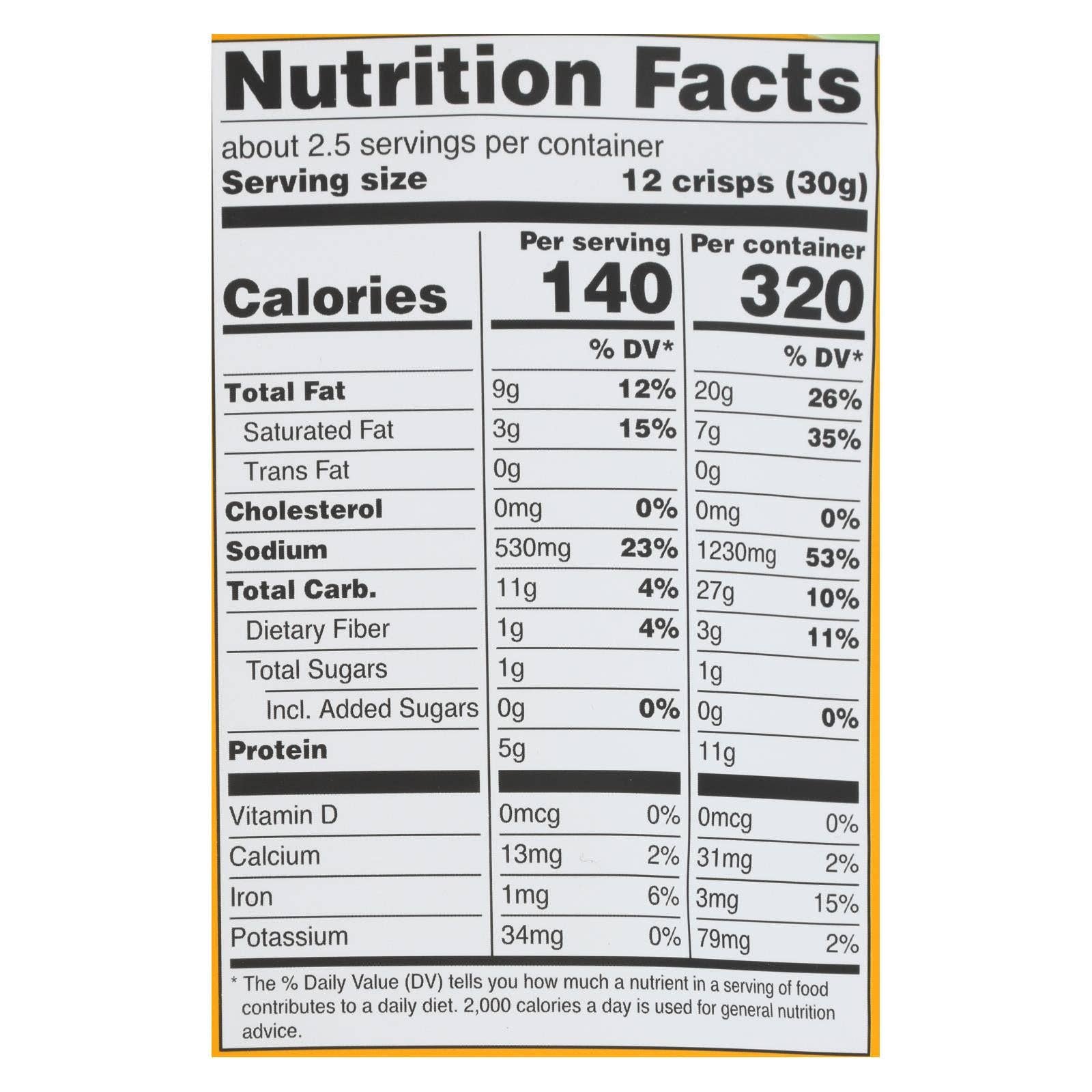 Everyday Supply Co - Wholesale Chips - Hippie Snacks Original Cauliflower Crisps, 8-Pack, 2.5 Oz Each1