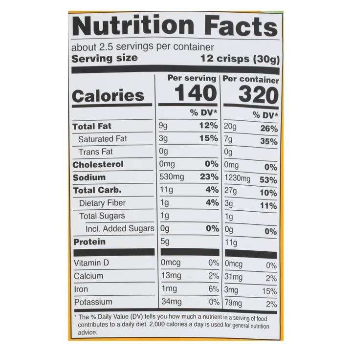 Everyday Supply Co - Wholesale Chips - Hippie Snacks Original Cauliflower Crisps, 8-Pack, 2.5 Oz Each1