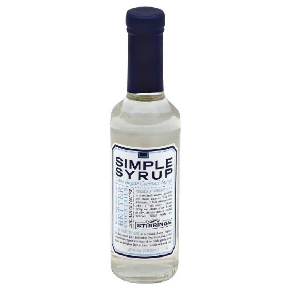 KeHE Distributors, LLC - Wholesale Cocktail Mix/Syrup - Stirrings Simple Syrup Cane Sugar Cocktail Syrup, 12 Oz0