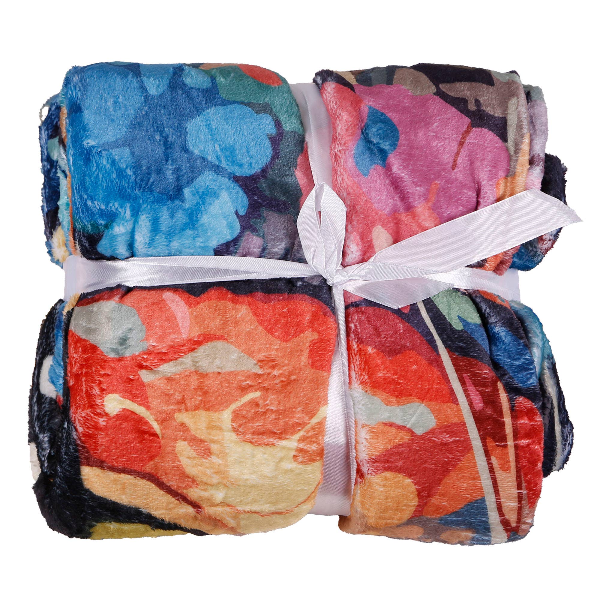 Sunshine Joy - Vendita all'ingrosso Plaid - Coperta artistica in pile Hippie Cat in due misure3