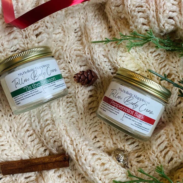 Holiday Skincare Set | Tallow Hand and Body Creams for wholesale by My Holistic Happiness