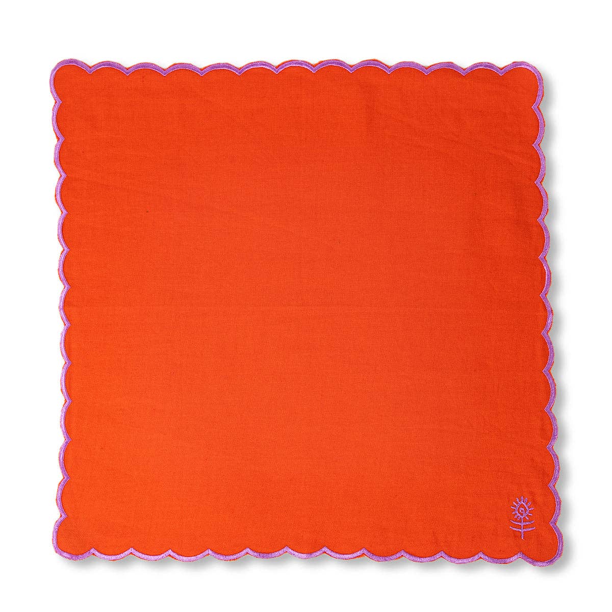 Furbish Studio - Wholesale Dinner & Cloth Napkin - Icon Linen Napkins S/4 - Orange + Lilac5