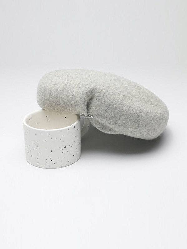 StyleGalX - Vente Béret – femme - Bonnet béret vintage en laine unie7