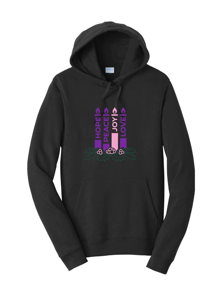 Advent Wreath Hoodie Sweatshirt for wholesale by Sock Religious