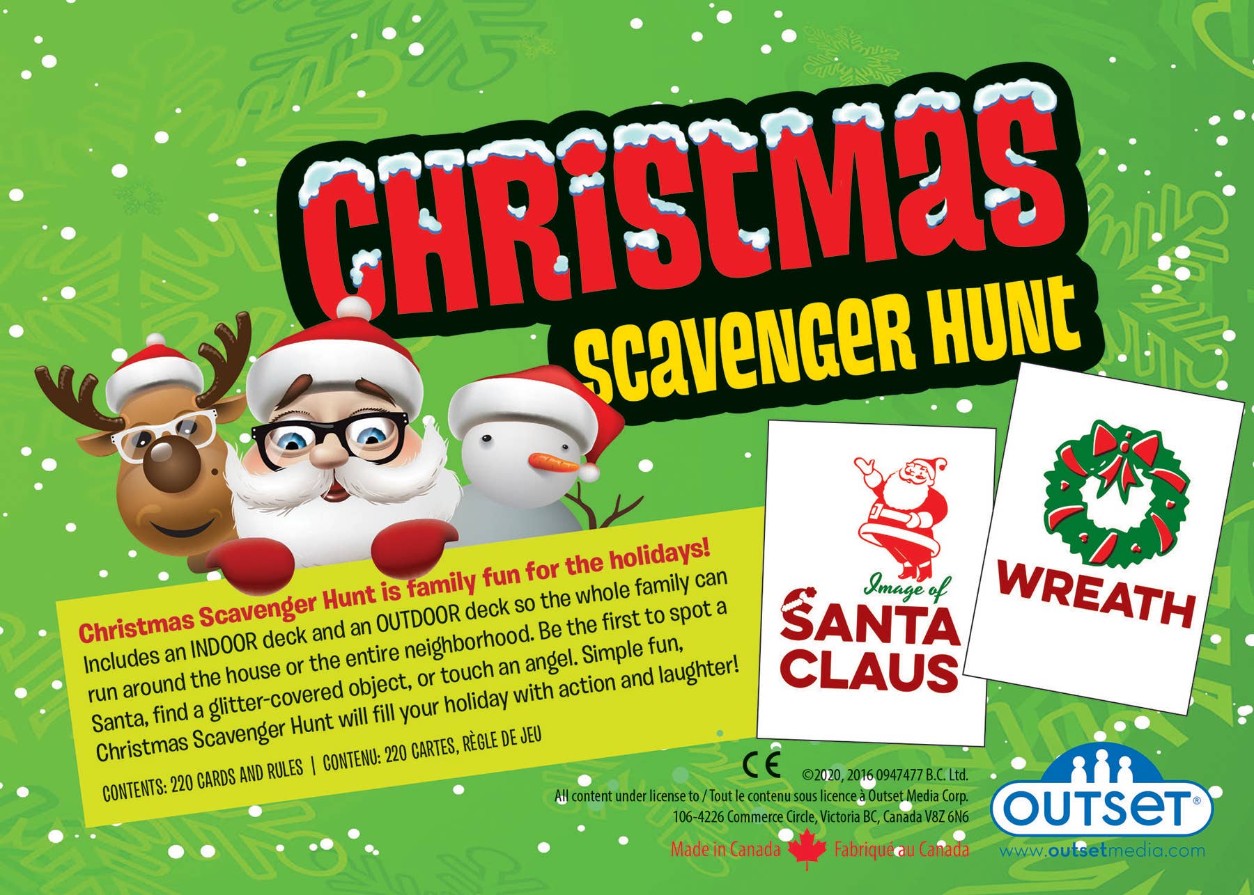 Outset Games and Cobble Hill Puzzles - Wholesale Card Game - Christmas Scavenger Hunt Game1