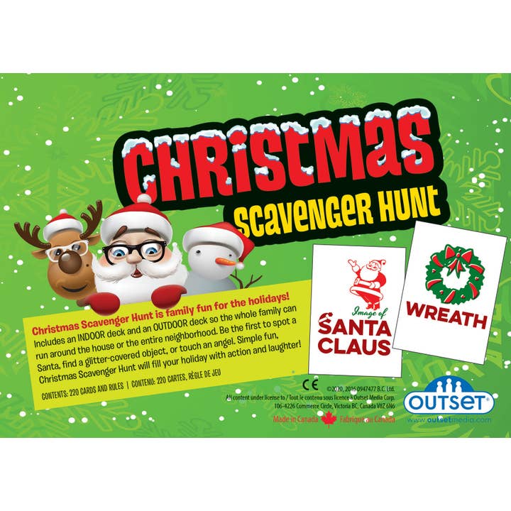 Outset Games and Cobble Hill Puzzles - Wholesale Card Game - Christmas Scavenger Hunt Game1