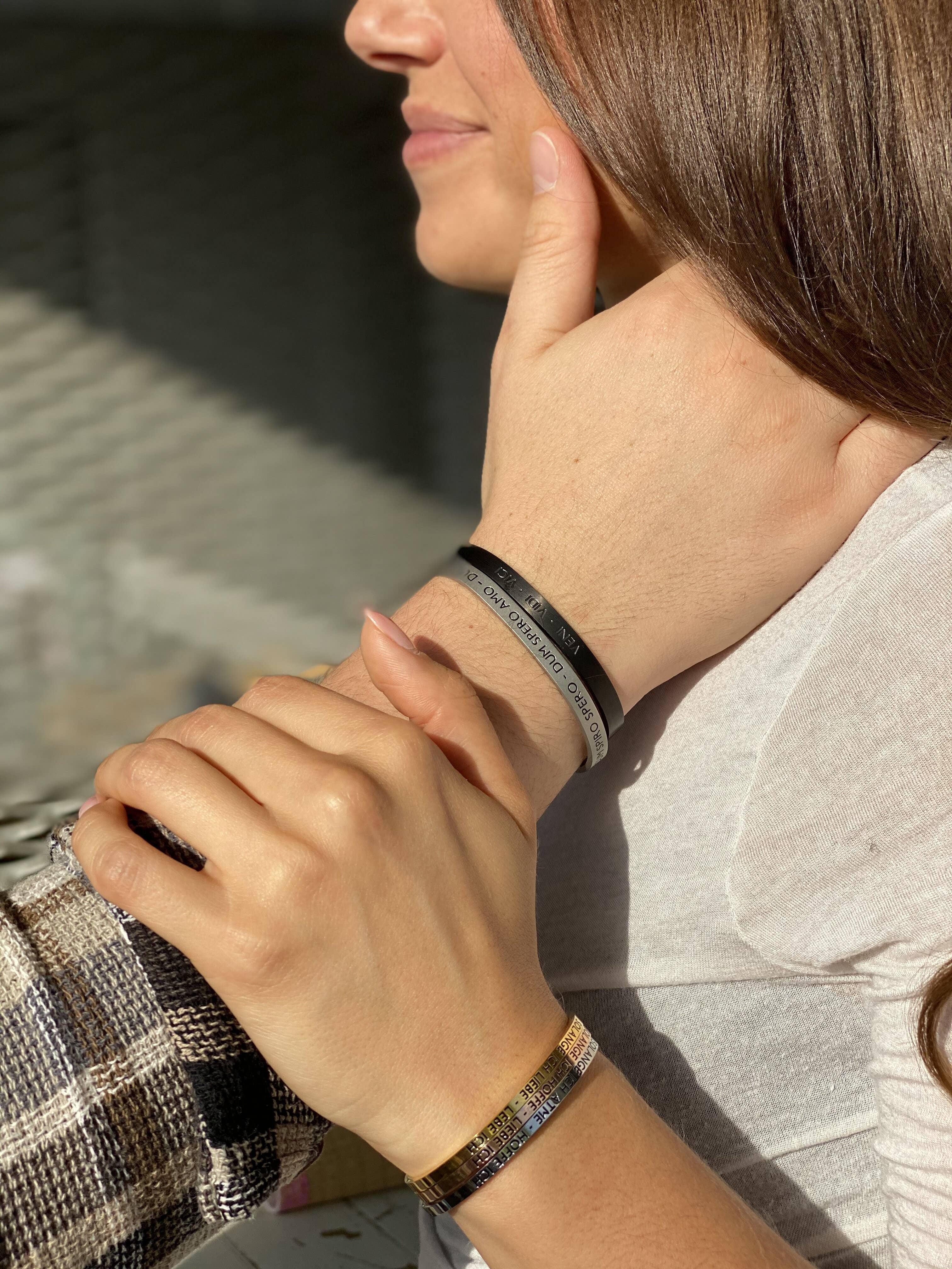 Mein Mantra - Wholesale Bangle Bracelet - VENI • VIDI • VICI3