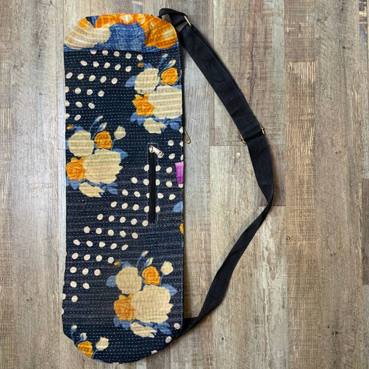 Kantha Yoga Bag Assorted Colours for wholesale by Beau Home Retail and Home Decor