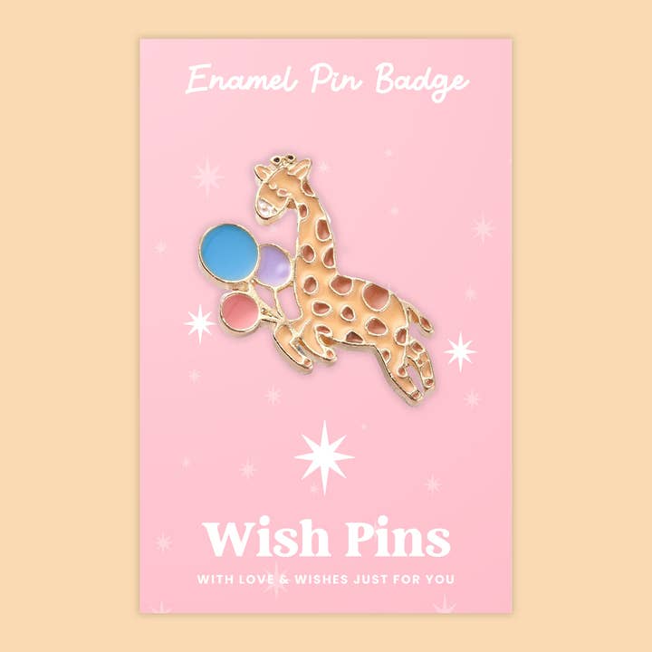Giraffe - Wish Pins - Enamel Pin Badge (EWP009) for wholesale by WishStrings