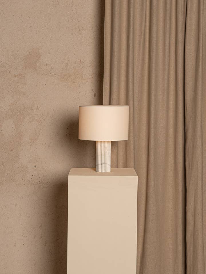 Flutita Table Lamp White Marble for wholesale by Simone et Marcel