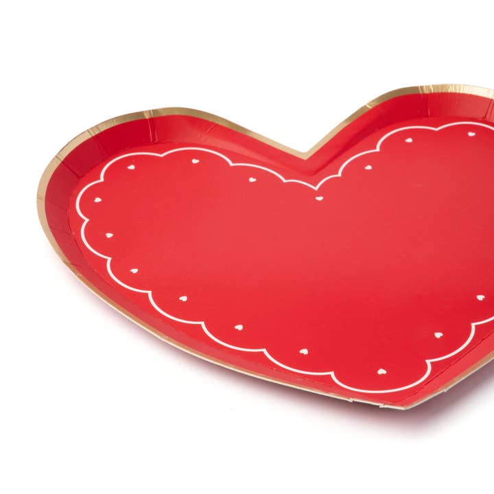 Bonjour Fête - Wholesale Disposable Plate - VALENTINE HEART PLATES1