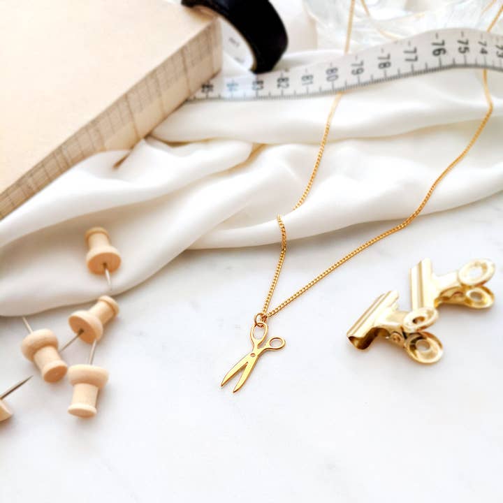 Small Scissors Necklace Gold / Silver for wholesale by Shany Design Studio