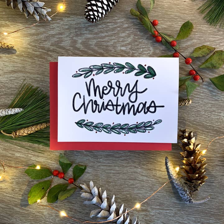 Cartão de Natal Nórdico Feito à Mão por StoneDonut Design por atacado de Stone Donut Design, LLC