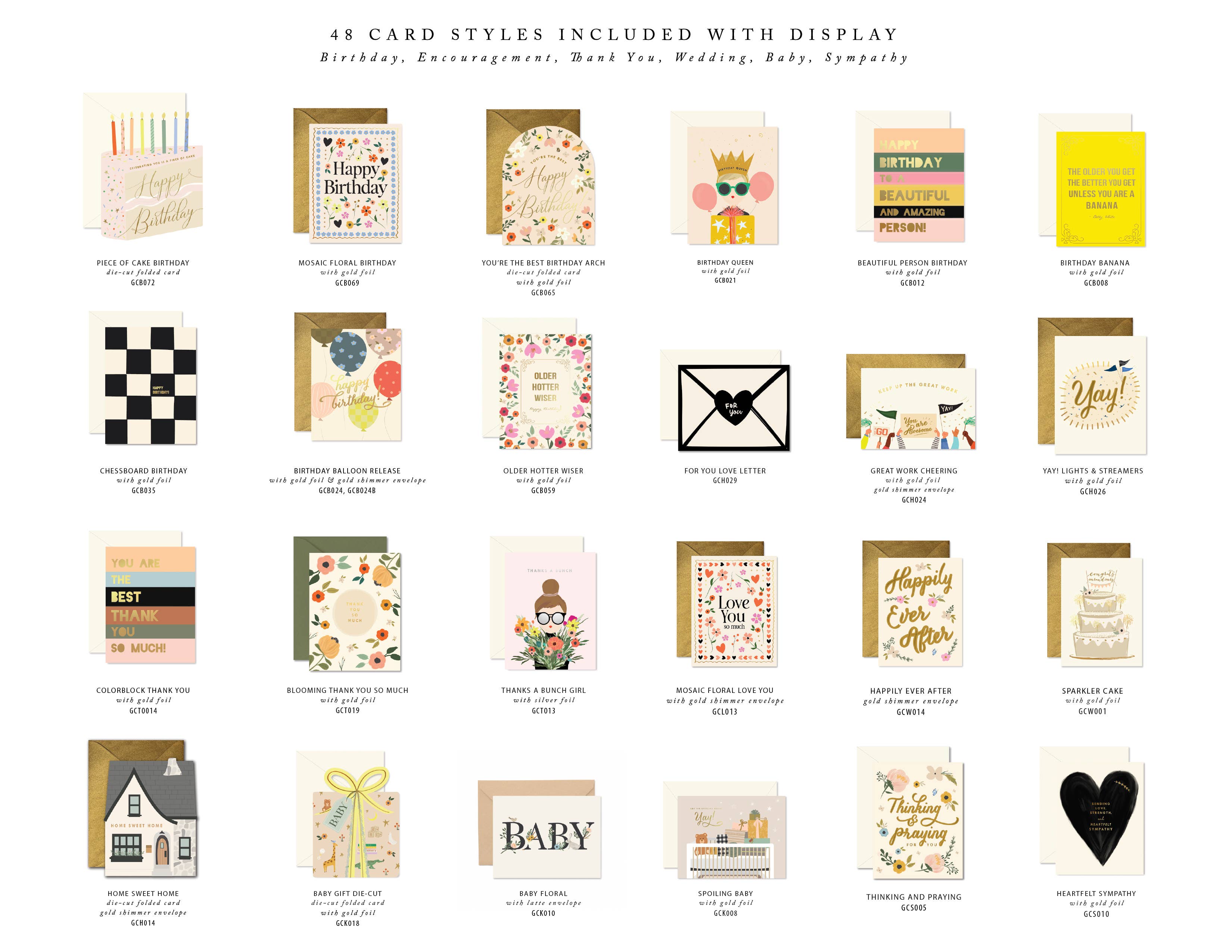 Ginger P. Designs - Wholesale Retailer Display - Paper & Novelty - Ginger P. Designs Greeting Card Floor Display, with cards1