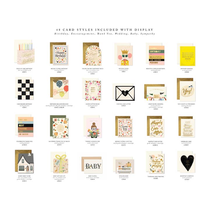 Ginger P. Designs - Wholesale Retailer Display - Paper & Novelty - Ginger P. Designs Greeting Card Floor Display, with cards1