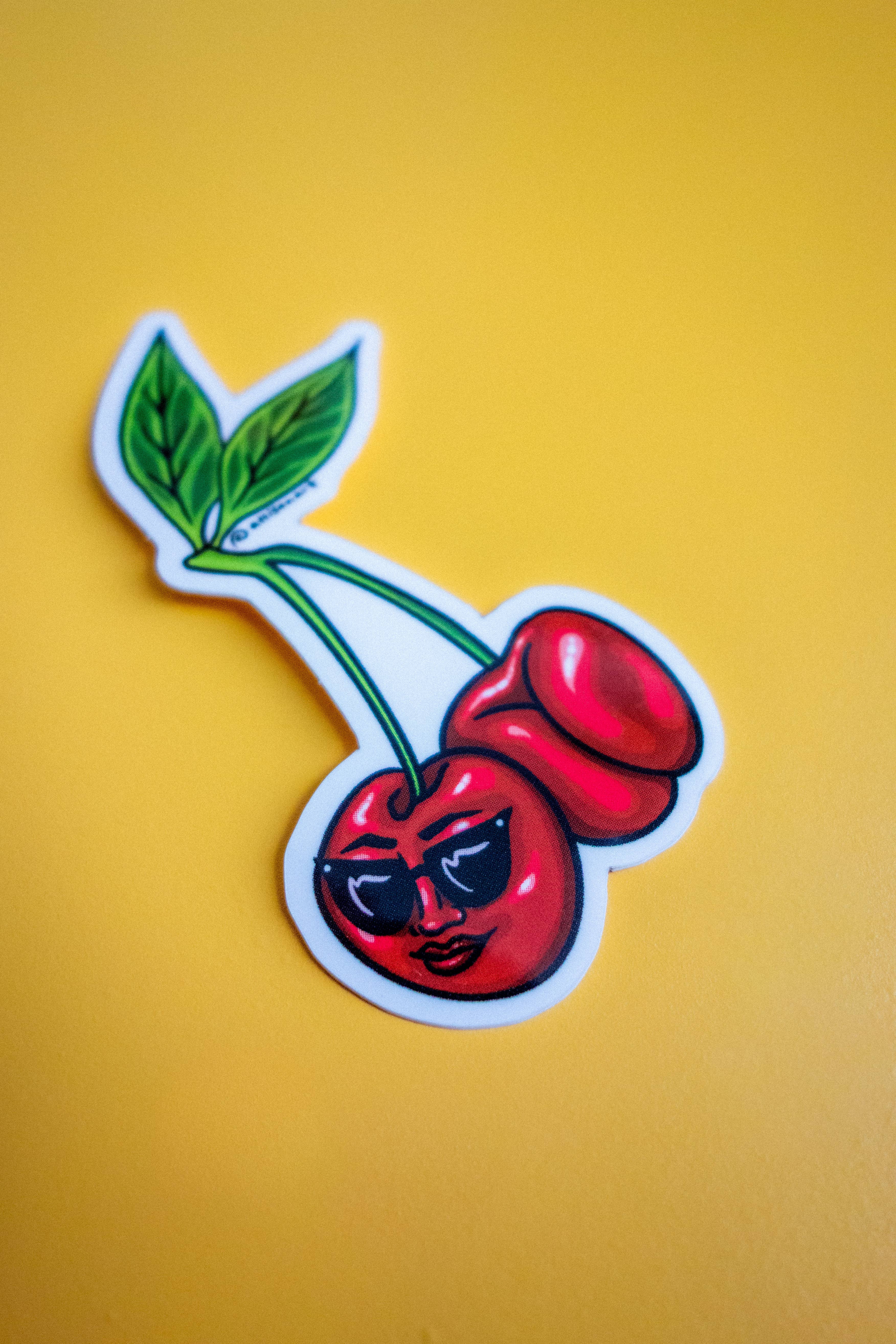 Cheeky Art Studio - Wholesale Sticker - Cherry Booty Vinyl Sticker5