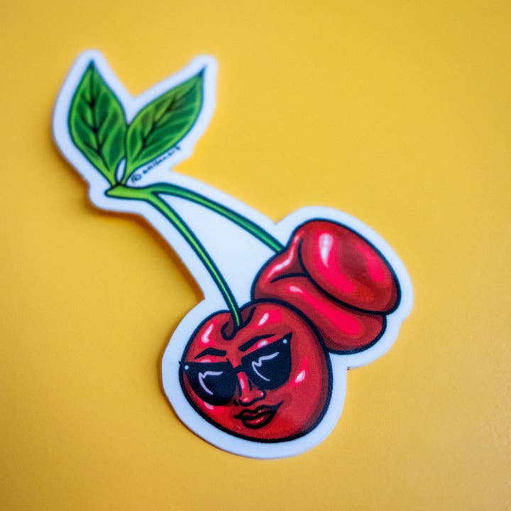 Cheeky Art Studio - Wholesale Sticker - Cherry Booty Vinyl Sticker5