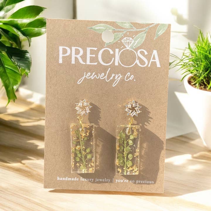 Glass Fern Drops for wholesale by Preciosa Jewelry Co.