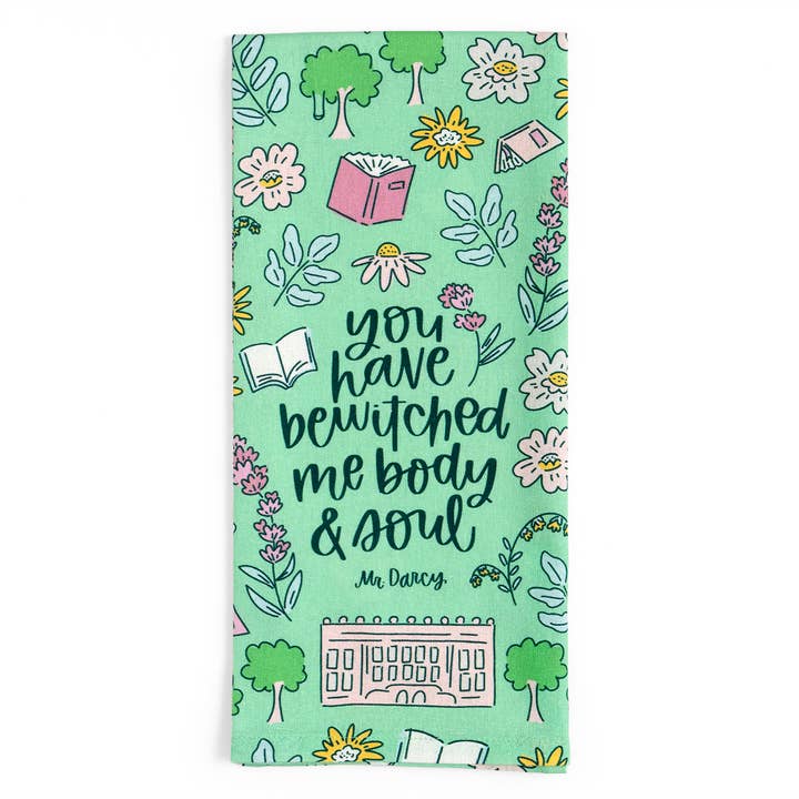 Torchon « Pride and Prejudice You Have Bewitched Me » pour la vente par Pippi Post