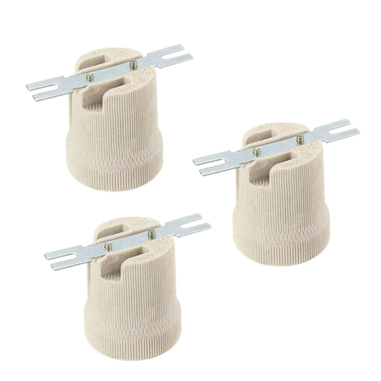 Ledsone - Vente Ampoule/spot - Douille d'ampoule à vis Edison vintage ES E27 en porcelaine céramique7