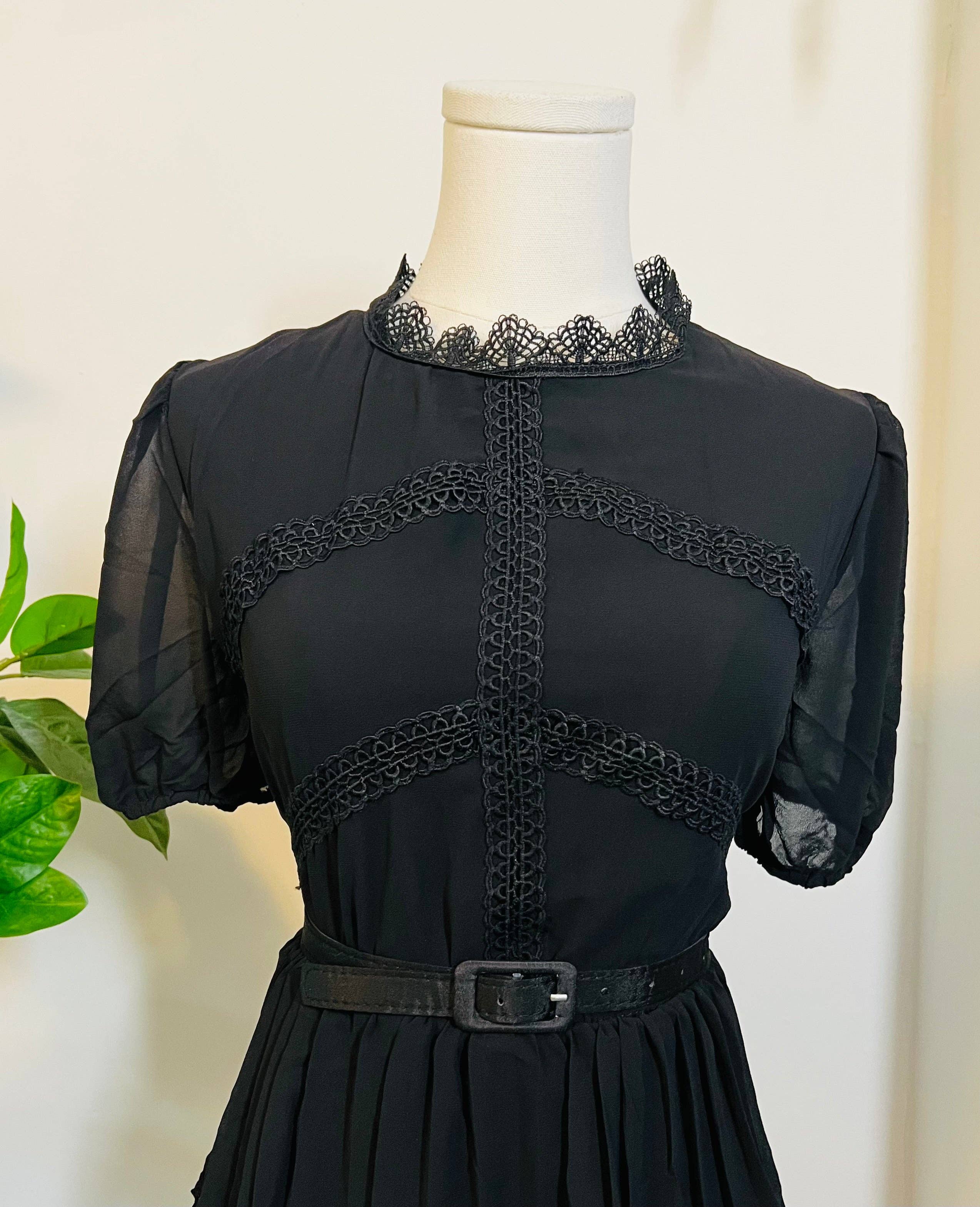 Witchwood Bags - Wholesale Dress - Women's - Annabel - Romantic Cottage Goth Tiered Dress - READY TO SHIP5