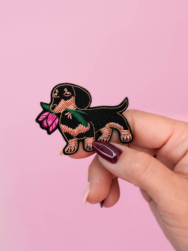 Dachshund Brooch for wholesale by MALICIEUSE
