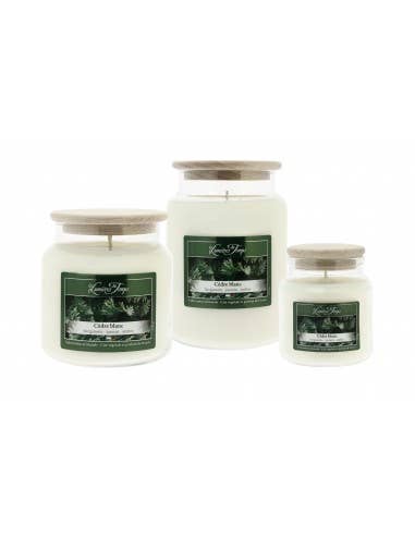 Les Lumières du Temps – Großhandel Kerze im Glas / gefüllte Kerze – 430 g Wachskerze in weißer Zedernfarbe1