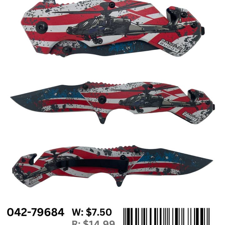 Smithco Distributing - Wholesale Pocket Knife/Holder - Battle Buddy Knives, Pocket Knife203