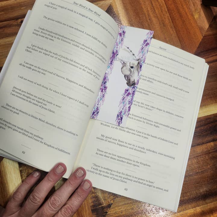 Sona Equestrian - Wholesale Bookmark - Wisteria and Roses Bookmark3