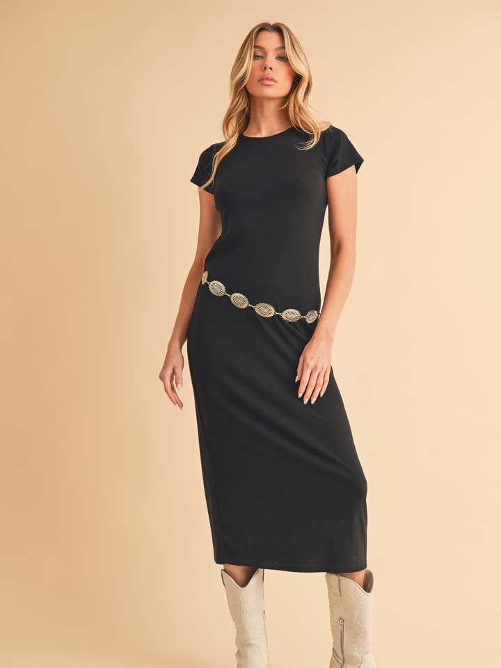 4220FN Chesy Slim Midiklänning för wholesale av AEMI + CO