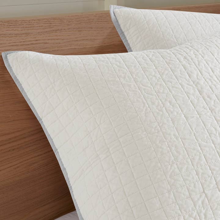 Olliix - Wholesale Bedding Set - Pom-Pom 7-Piece Comforter or Duvet Cover Set, Light Grey