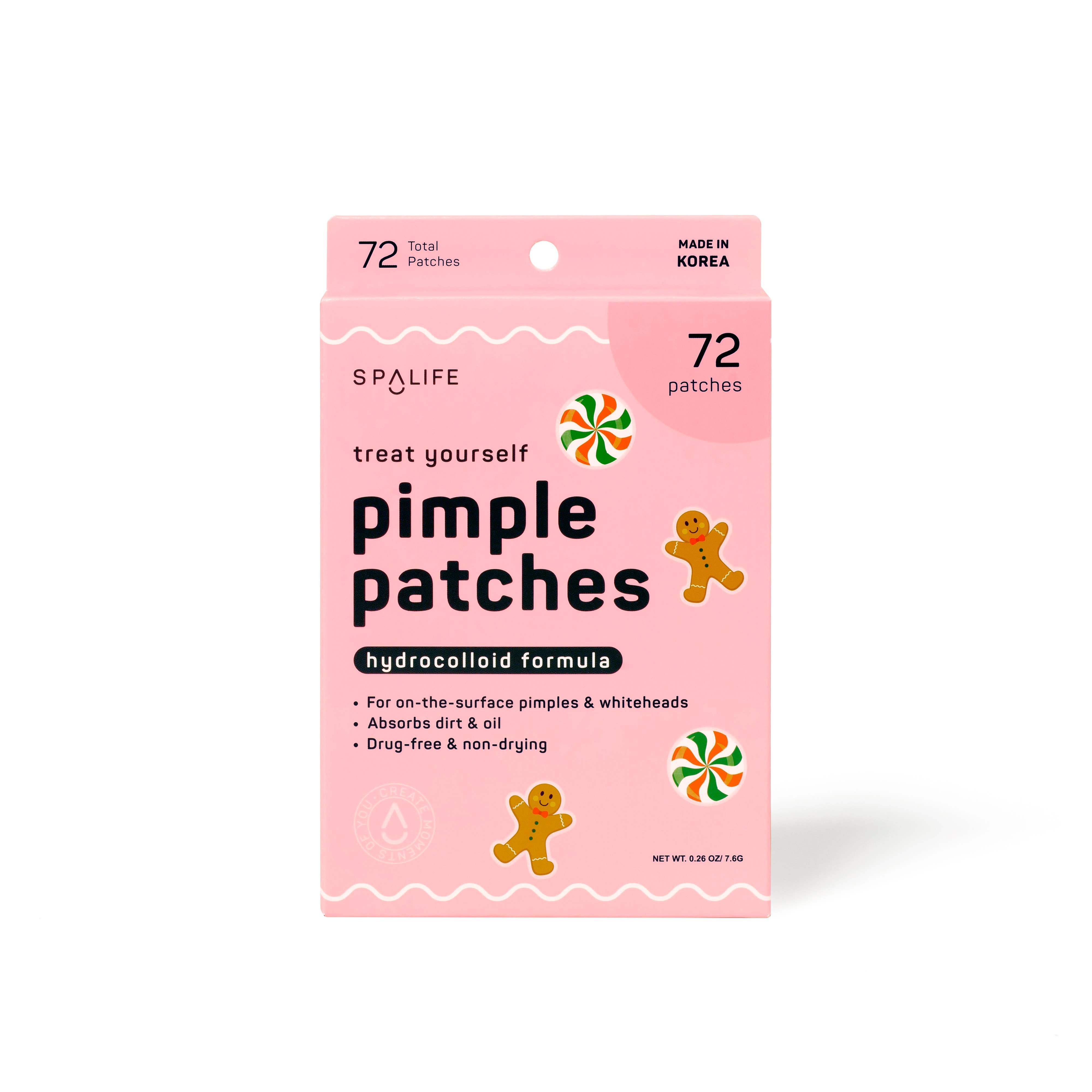 My Spa Life - Wholesale Acne/hydrocolloid patch - Christmas Holiday Gingerbread & Candies Pimple Patches 72 ct