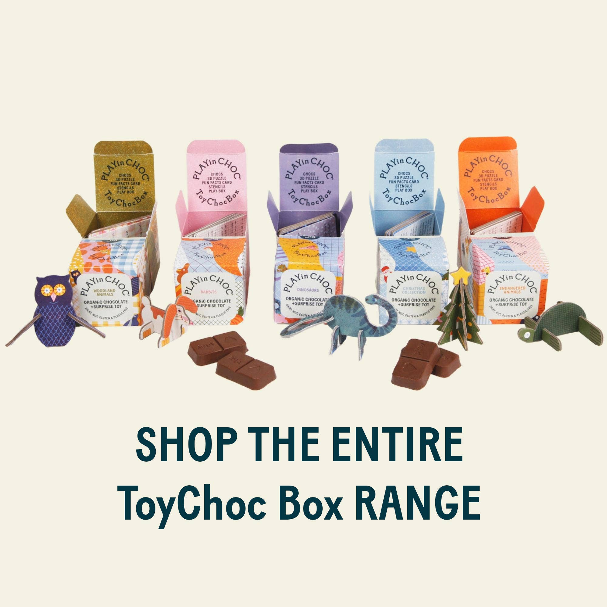 PLAYin CHOC – wholesale Chocolate box – ToyChoc Box® (x18) WOODLAND ANiMALS8