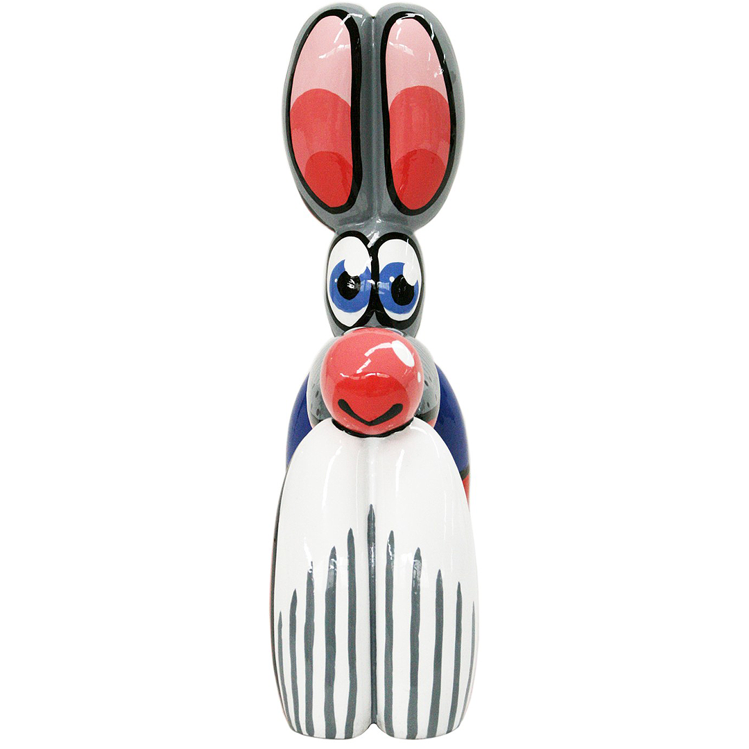 JULIARTE – wholesale Dekorativ statyett – BALLON DOG SADIDA - Handmålad konstfigur1