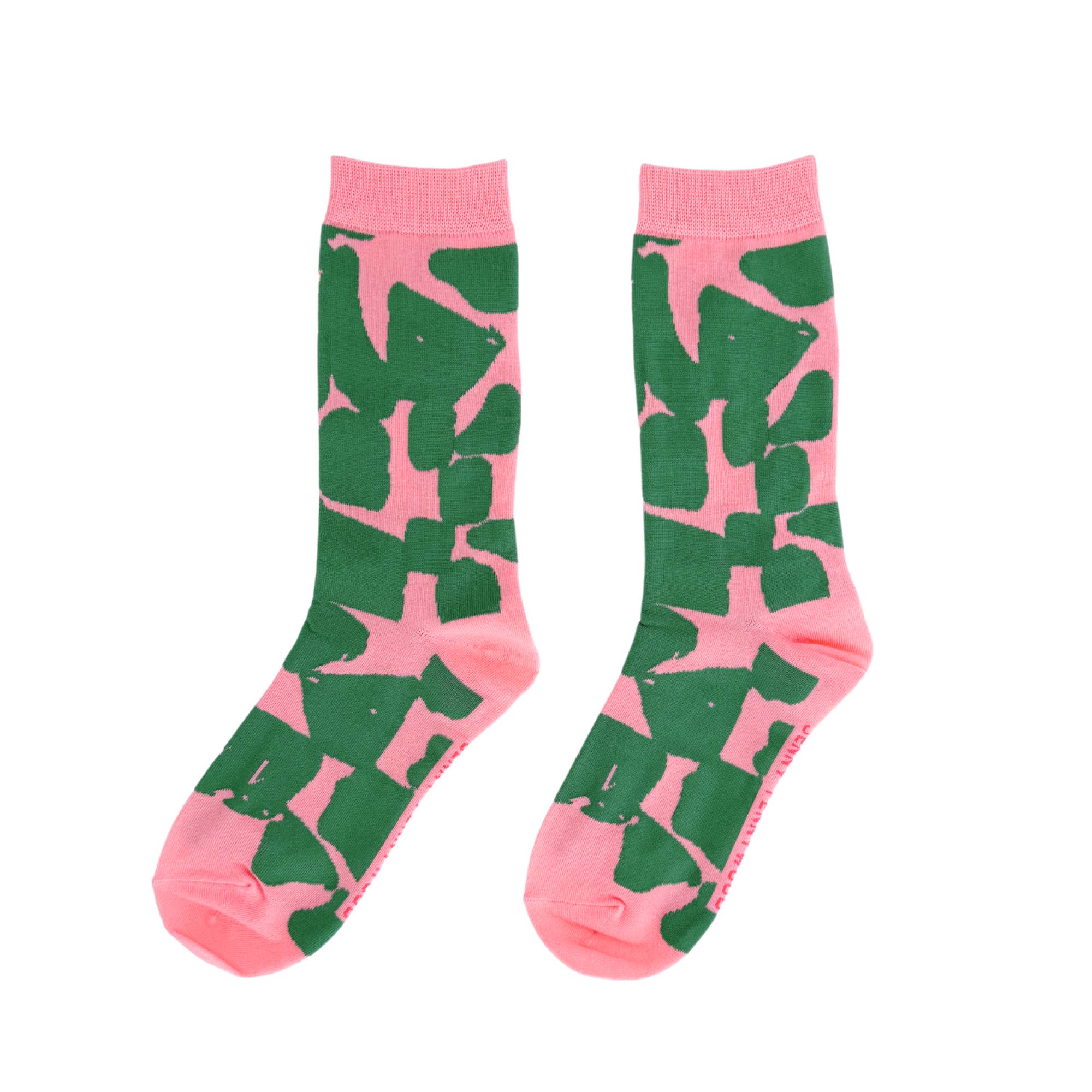 Jenny Pennywood – wholesale Socks – Unisex – Crew Socks - Checks in Watermelon