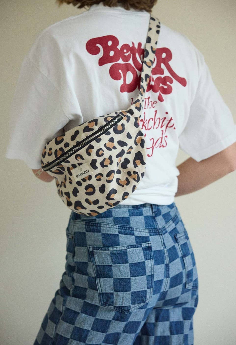 Gabrielle Paris - Wholesale Belt Bag - Women's - Leopard cotton fanny pack